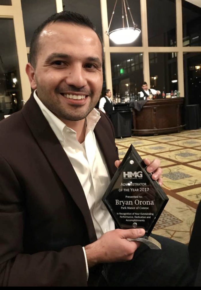 Bryan Orona - Administrator of Park Manor of Conroe - HMG's Administrator of the Year